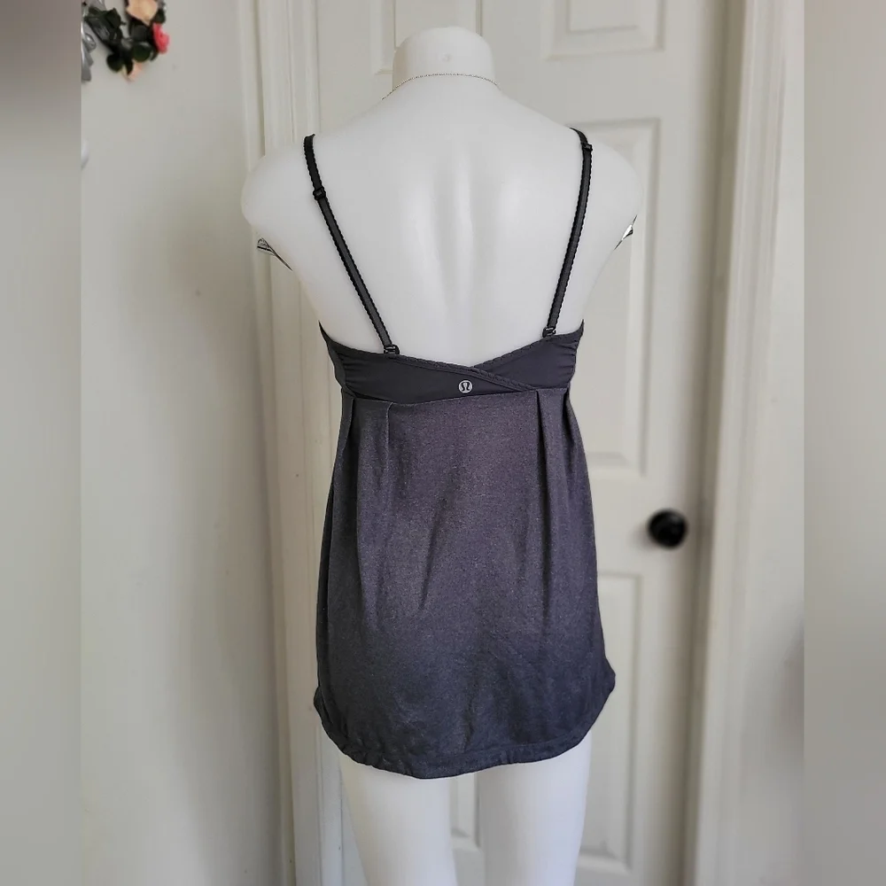Lululemon Gray Spaghetti Strap Top